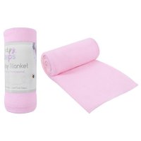 FS685: Pink Fleece Baby Blanket